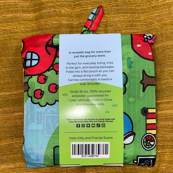BAGGU X SANRIO Hello Kitty & Friends 3 Standard Reusable Tote Bundle LAST SET - Picture 3 of 4